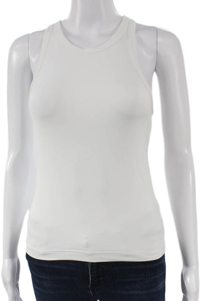 Lululemon Womens White Basic Sleeveless Nylon Tank Round Neck Size S