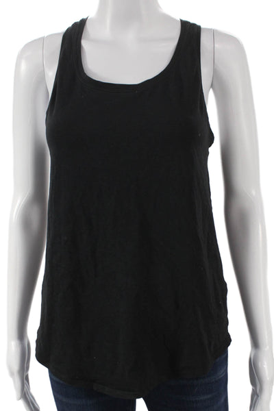 Lululemon Womens Black Cotton Scoop Neck Sleeveless Basic Tank Size M
