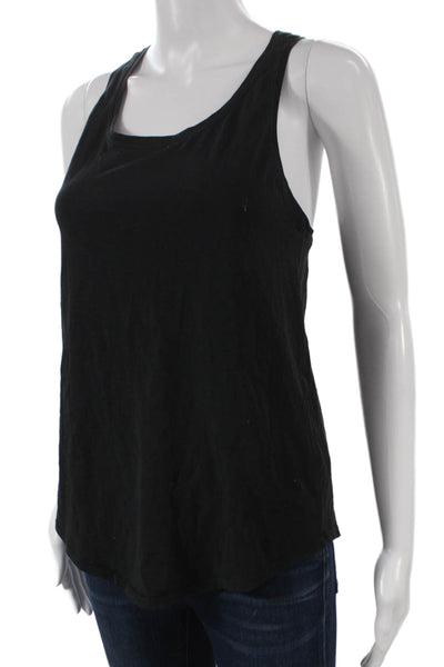 Lululemon Womens Black Cotton Scoop Neck Sleeveless Basic Tank Size M