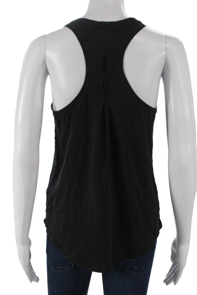 Lululemon Womens Black Cotton Scoop Neck Sleeveless Basic Tank Size M