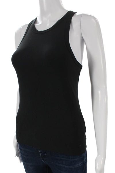 Lululemon Women Basic Sleeveless Tank Black Nylon Round Neck Size S
