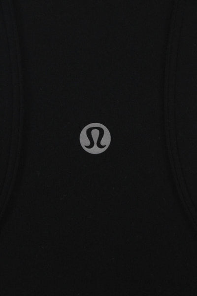 Lululemon Women Basic Sleeveless Tank Black Nylon Round Neck Size S