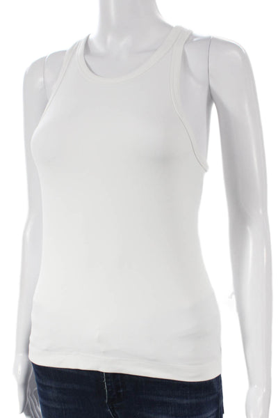 Lululemon Womens Basic Tank White Nylon Sleeveless Round Neck Summer Size S
