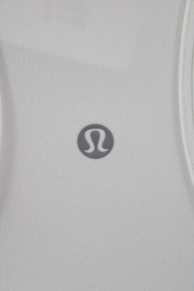 Lululemon Womens Basic Tank White Nylon Sleeveless Round Neck Summer Size S