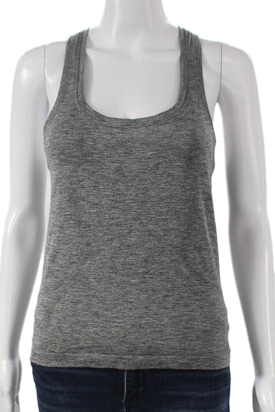 Lululemon Women Gray Scoop Neck Sleeveless Basic Tank Nylon Pullover Size S