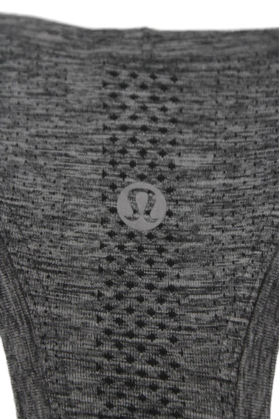 Lululemon Women Gray Scoop Neck Sleeveless Basic Tank Nylon Pullover Size S