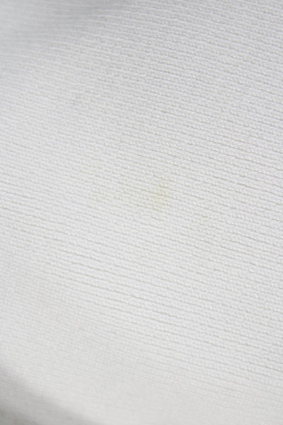 Zara Women Basic White Short Sleeve Crew Neck Polyester T-Shirt Size S
