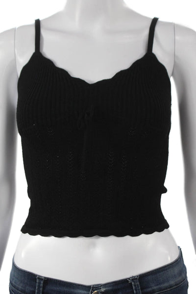 Wilfred Womens Black Cotton Sweetheart Camisole Sleeveless Summer Size XS