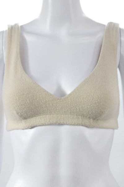 Donni Womens Cardigan Set Beige Button Long Sleeve Round Neck Size XS