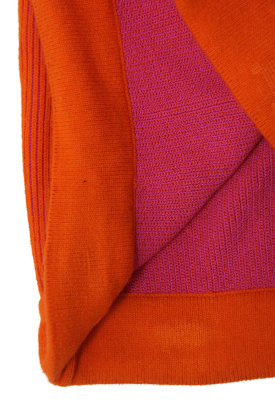 Jacquemus Womens Hot Pants Orange Striped Viscose Pull On Size 34