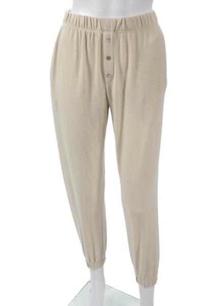 Donni Womens Beige Rayon Pull On Jogger Pants Size XS