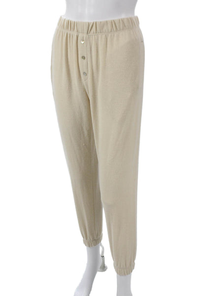 Donni Womens Beige Rayon Pull On Jogger Pants Size XS