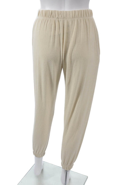 Donni Womens Beige Rayon Pull On Jogger Pants Size XS