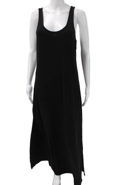 Z Supply Women Maxi Dress Black Scoop Neck Sleeveless Rayon Size M
