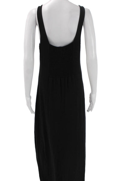 Z Supply Women Maxi Dress Black Scoop Neck Sleeveless Rayon Size M
