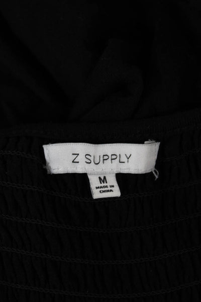 Z Supply Women Maxi Dress Black Scoop Neck Sleeveless Rayon Size M
