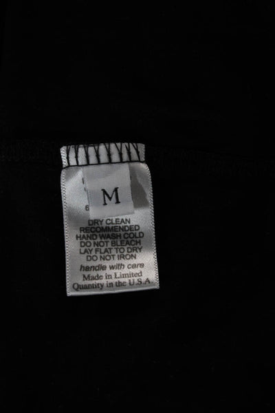 Michael Lauren Women Tank Dress Black Rayon Sleeveless Round Neck Size M