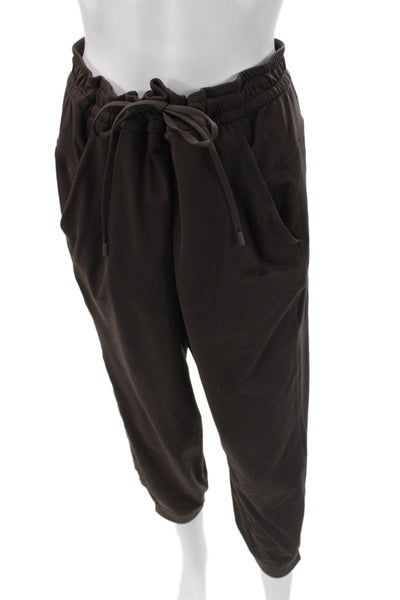 Lululemon Women Brown Nylon Jogger Pants Drawstring Size M