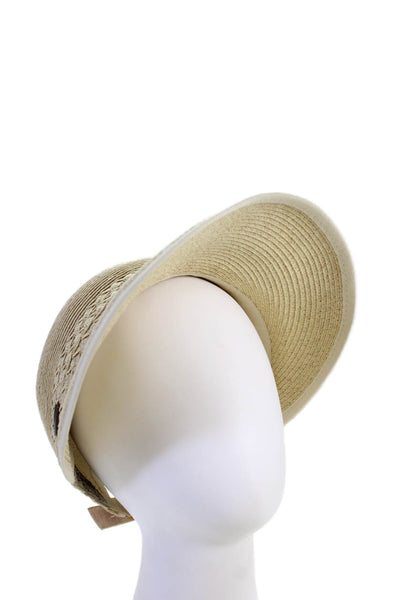 Sun N Sand Womens Raffia Strap Back Sun Hat Beige Size One Size