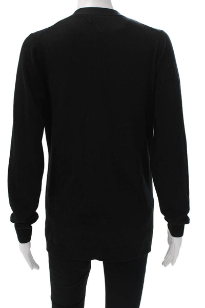 Banana Republic Women Cardigan Black V-Neck Long Sleeve Polyester Size M
