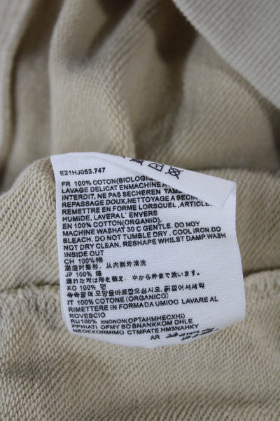 AMI Alexandre Mattiussi Unisex Adults Pullover Beige Cotton Size S