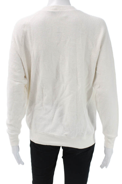 James Perse Womens Basic Cotton Long Sleeve Crew Neck T-Shirt White Size 0