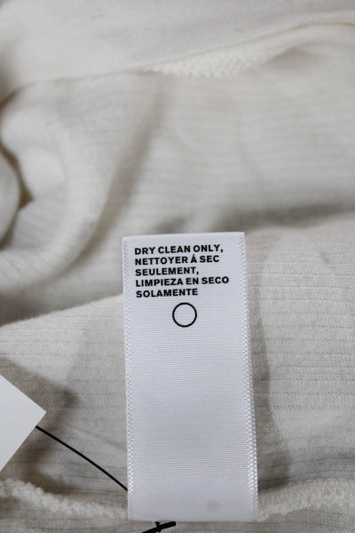 James Perse Womens Basic Cotton Long Sleeve Crew Neck T-Shirt White Size 0
