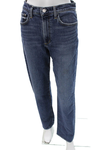 Joes Mens Straight Jeans Blue Cotton Blend High Rise Button Size 27