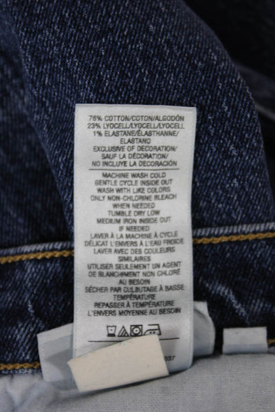 Joes Mens Straight Jeans Blue Cotton Blend High Rise Button Size 27