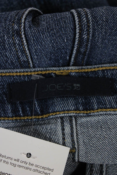 Joes Mens Straight Jeans Blue Cotton Blend High Rise Button Size 27