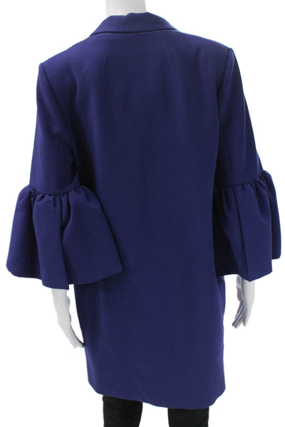 Banana Republic Womens Blue 3/4 Sleeve Button Jacket Petite Size S
