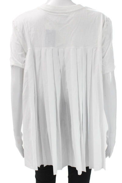 Adidas Womens Basic White Cotton Crew Neck Short Sleeve T-Shirt Size S