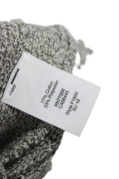 Madewell Women Halter Basic Tank Gray Cotton Sleeveless Size M