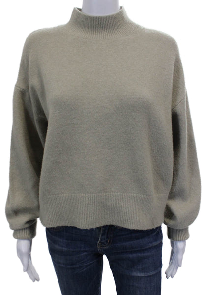 & Other Stories Women Gray Mock Neck Pullover Sweater Long Sleeve Size S