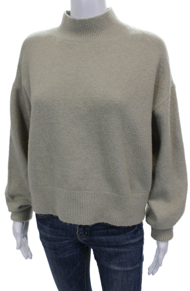 & Other Stories Women Gray Mock Neck Pullover Sweater Long Sleeve Size S