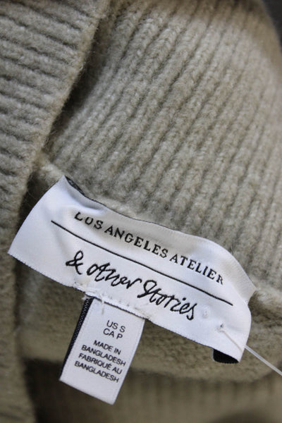 & Other Stories Women Gray Mock Neck Pullover Sweater Long Sleeve Size S