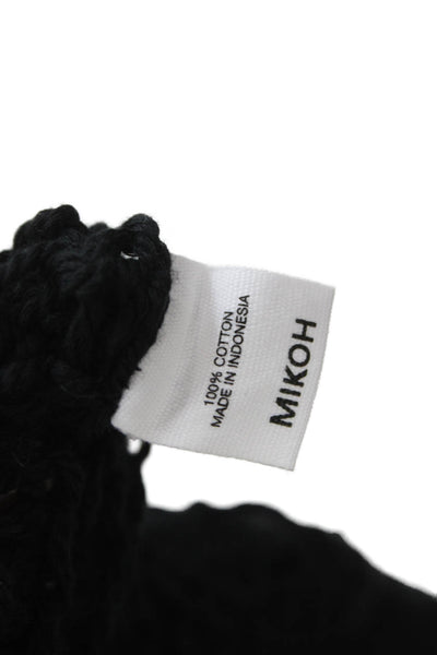 Mikoh Women Tunic Tank Scoop Neck Cotton Sleeveless Black Size 2