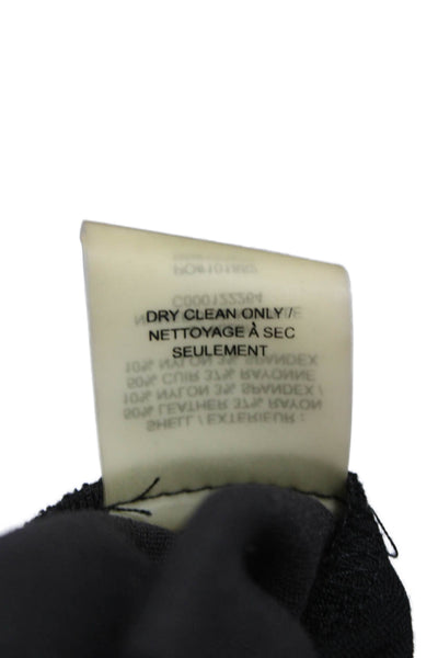 Alice + Olivia Women Ankle Leather Leggings Black Size 2