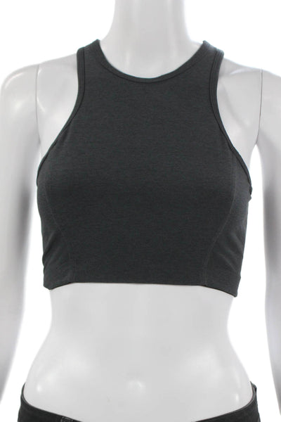 Outdoor Voices Womens Sports Bra Gray Polyester Sleeveless Pullover Size XS