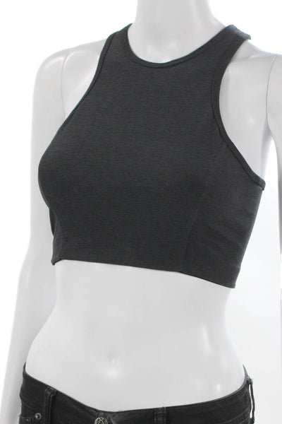 Outdoor Voices Womens Sports Bra Gray Polyester Sleeveless Pullover Size XS