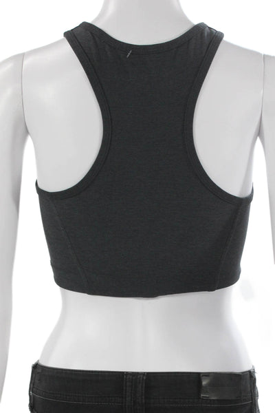 Outdoor Voices Womens Sports Bra Gray Polyester Sleeveless Pullover Size XS
