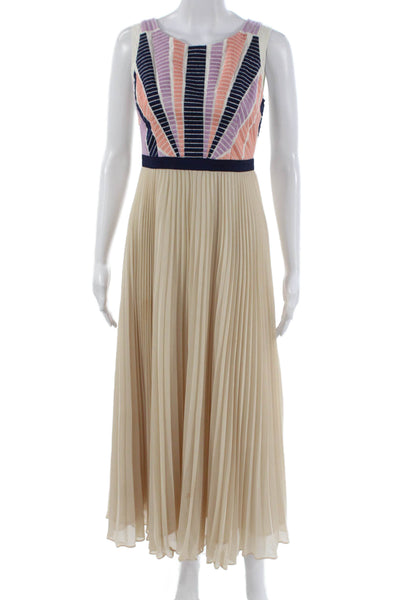 Maeve Anthropologie Women Maxi Dress Multicolor Striped Sleeveless Size 2