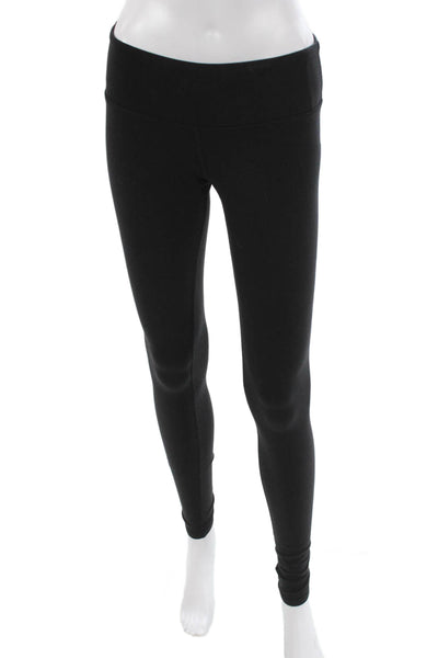 Alo Womens Leggings Ankle Black Nylon Size S