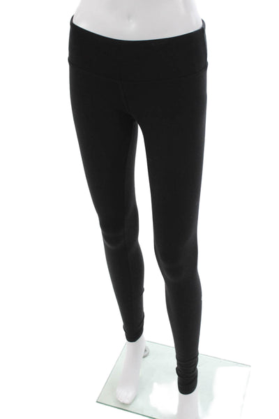Alo Womens Leggings Ankle Black Nylon Size S