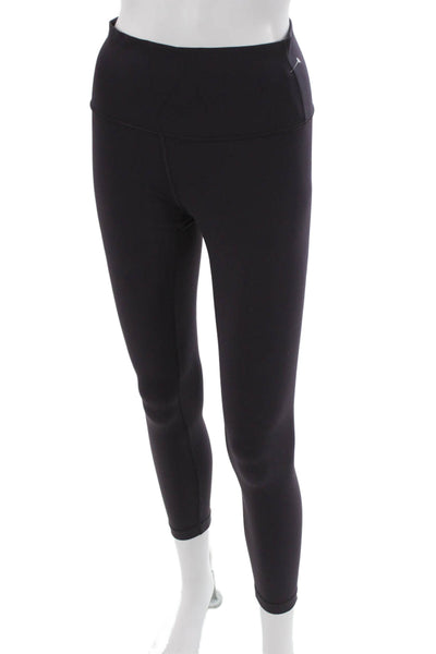 Lululemon Womens Black Ankle Leggings Nylon Size 6