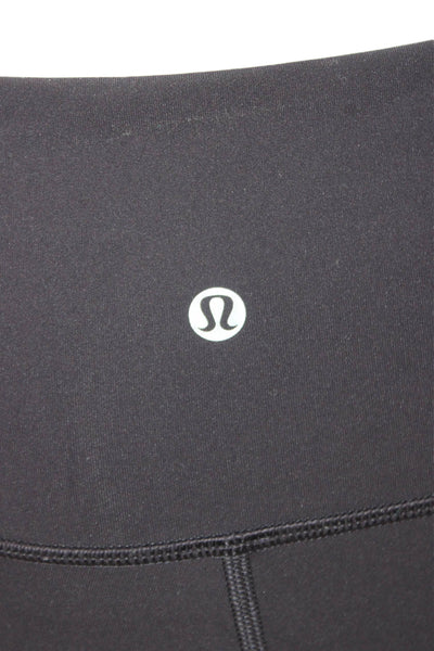 Lululemon Womens Black Ankle Leggings Nylon Size 6