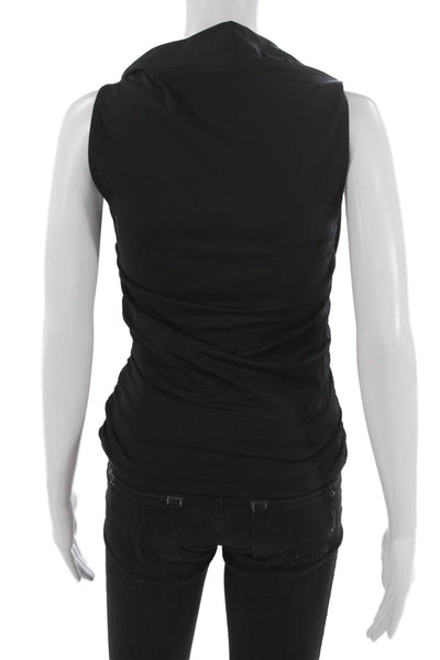 Aritzia Women Black Halter Sleeveless Basic Tank Nylon Pullover Size L