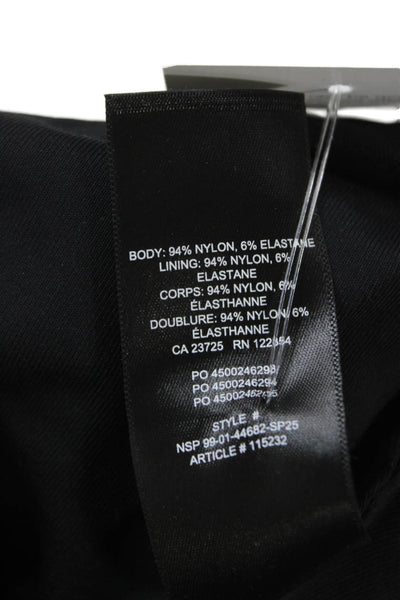 Aritzia Women Black Halter Sleeveless Basic Tank Nylon Pullover Size L