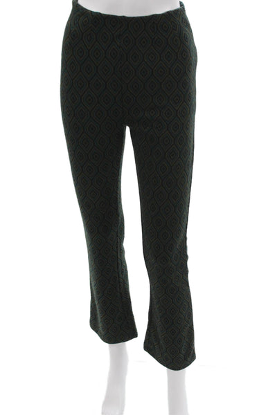 Free People Women Dress Pants Multicolor Geometric Zip Inseam 26 Size 2