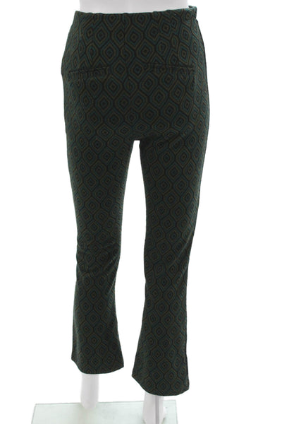 Free People Women Dress Pants Multicolor Geometric Zip Inseam 26 Size 2